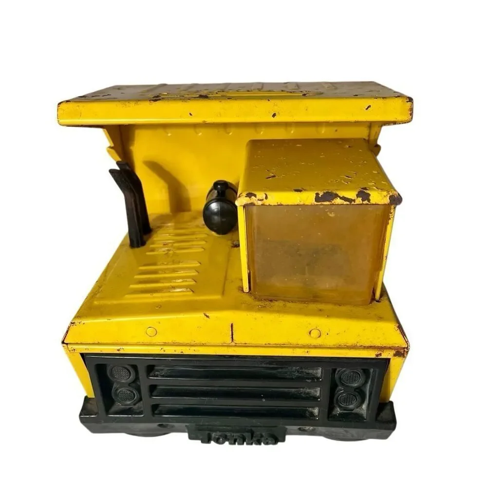 Vintage Tonka Dump Truck XMB-975 1970s Pressed Steel Yellow Original Condition